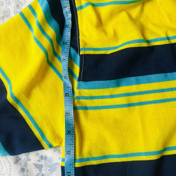 MEN’S YELLOW AND BLUE SHIRT - Picture 5 of 5